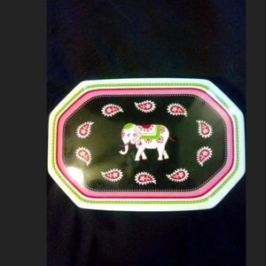 Vera Bradley pink elephants trinket box